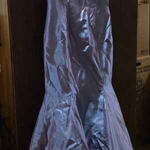 Jessica McClintock Periwinkle Satin Dress